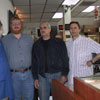 With Fred Garca, Darrin and Art Ciampi at Texas Nautical Repairs, Houston